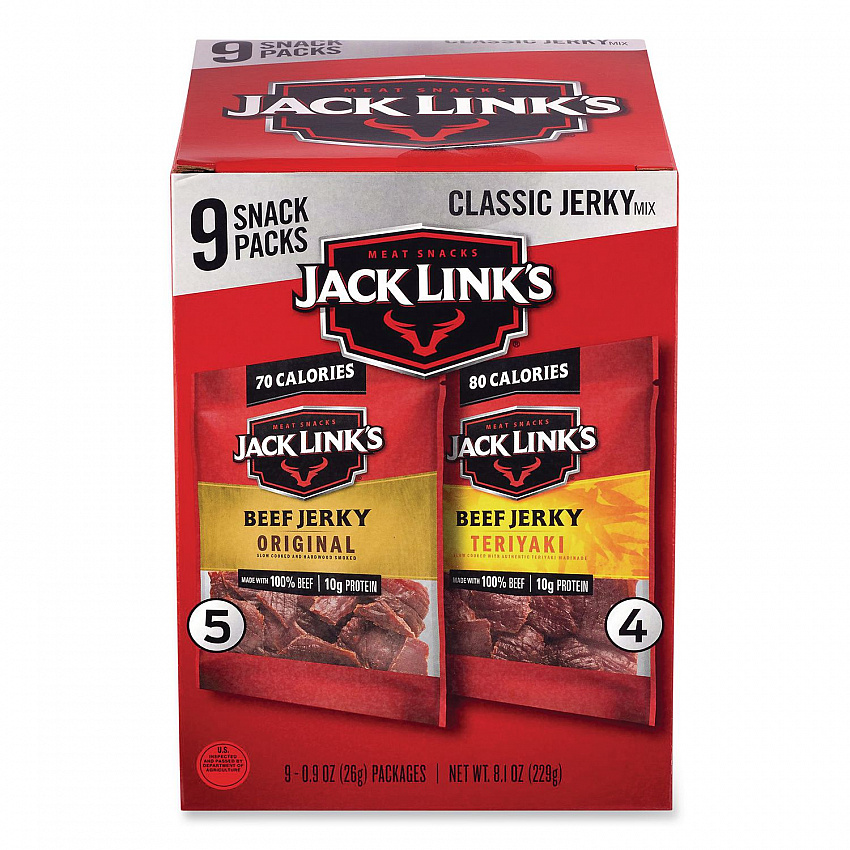 Sunchips and Jack Link's Beef Jerky Variety Pack, (30) 1.5 oz Bags, (9) 0.9 oz Snack Packs, Assorted Flavors/Bundle (60004175)