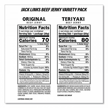Sunchips and Jack Link's Beef Jerky Variety Pack, (30) 1.5 oz Bags, (9) 0.9 oz Snack Packs, Assorted Flavors/Bundle (60004175)