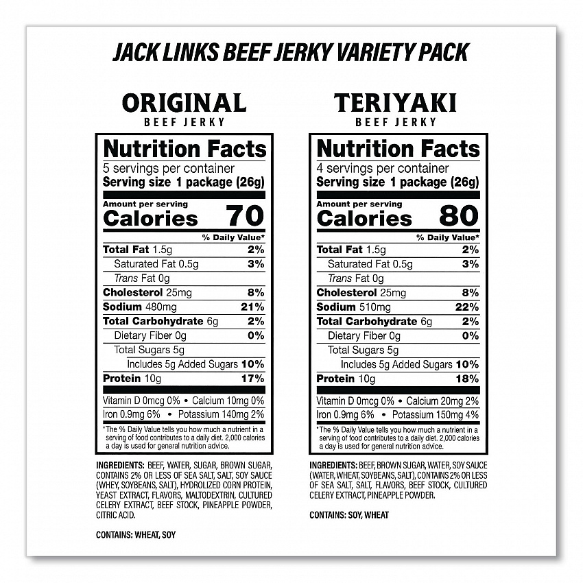 Sunchips and Jack Link's Beef Jerky Variety Pack, (30) 1.5 oz Bags, (9) 0.9 oz Snack Packs, Assorted Flavors/Bundle (60004175)