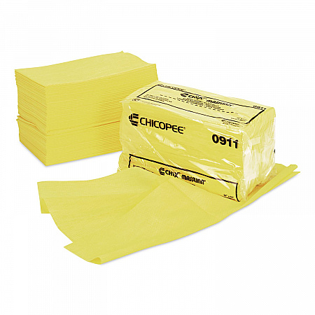 Masslinn Dust Cloths, 1-Ply, 24 x 24, Unscented, Yellow, 30/Bag, 5 Bags/Carton (8673)