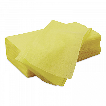 Masslinn Dust Cloths, 24 x 24, Yellow, 50/Bag, 2 Bags/Carton (0911)