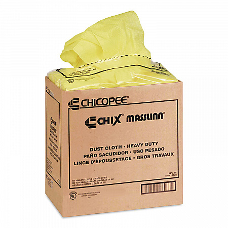 Masslinn Dust Cloths, 24 x 24, Yellow, 50/Bag, 2 Bags/Carton (0911)