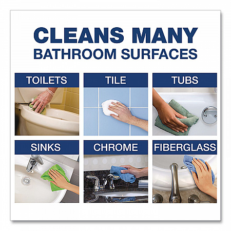 Cleaner with Bleach, 32 oz Bottles, 8 Bottles and 2 Trigger Sprayers/Carton (02287CT)