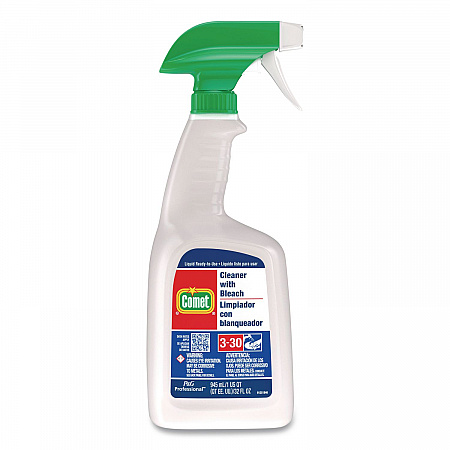 Cleaner with Bleach, 32 oz Bottles, 8 Bottles and 2 Trigger Sprayers/Carton (02287CT)