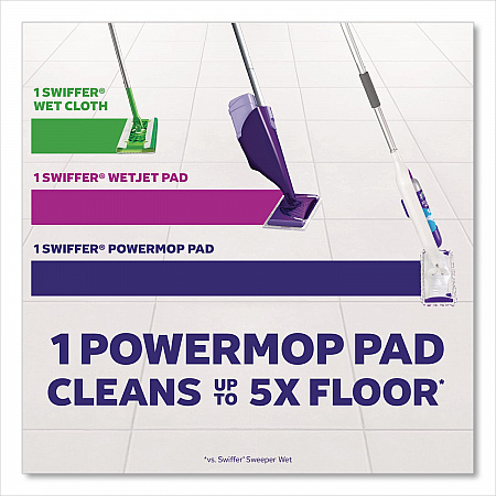 PowerMop Starter Kit, 15.4 x 5.3 White/Purple Cloth Head, 26