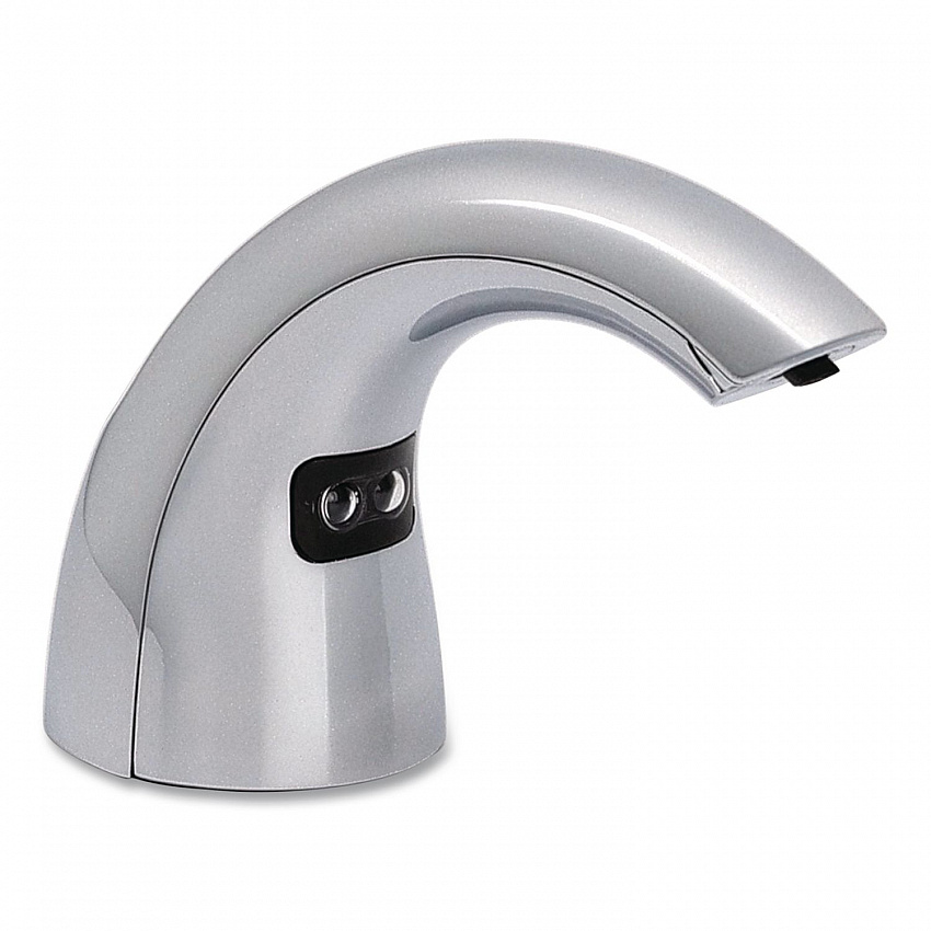 CX10 Counter Mount Soap Dispenser with Metal Spout Fixture, 2,000 mL, 2.28 x 5.82 x 4.04, Chrome (894001)