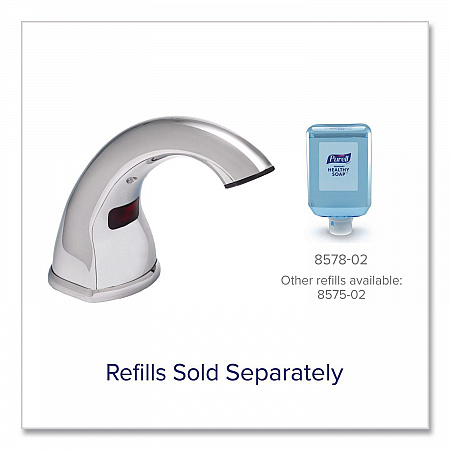 CX10 Counter Mount Soap Dispenser, 2000 mL, 2.28 x 5.82 x 4.04, Chrome (892001)