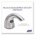 CX10 Counter Mount Soap Dispenser Retrofit Kit, 2,000 mL, 2.28 x 5.82 x 4.04, Graphite (891501)