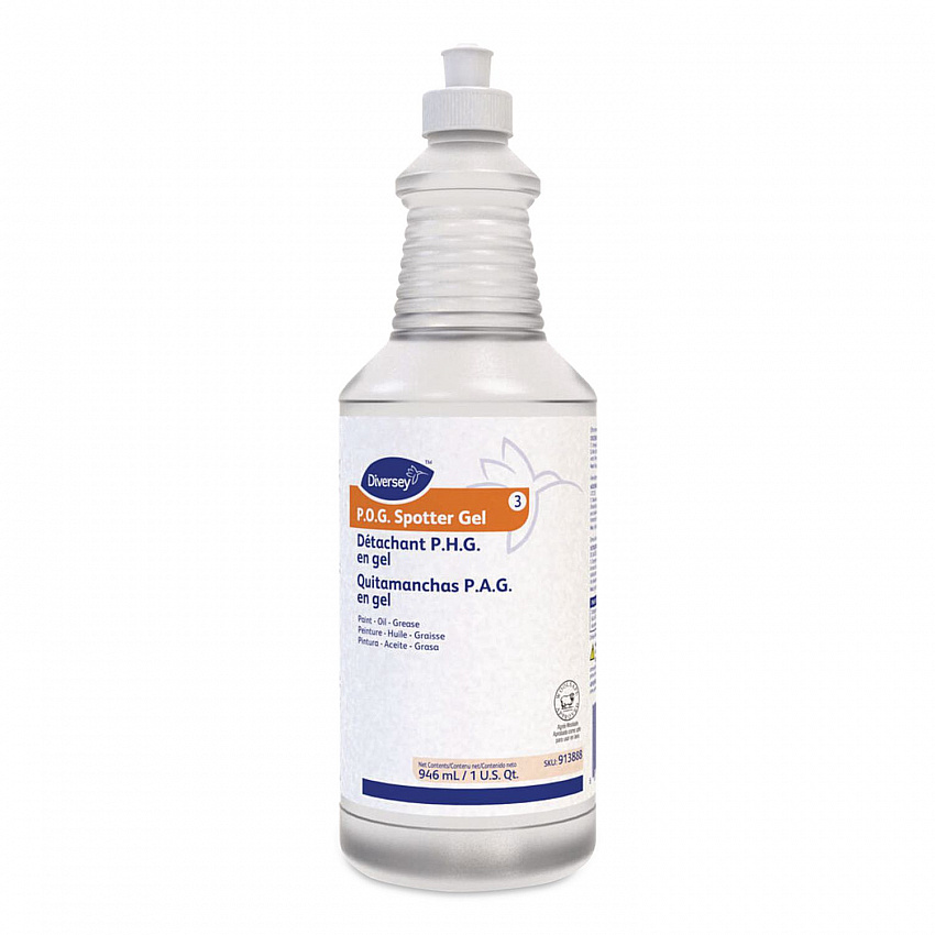 Paint, Oil and Grease Spotter Gel, Fruity Scent, 32 oz Squeeze Bottle, 6/Carton (913888)