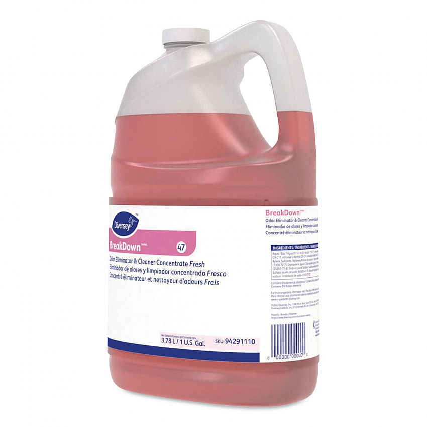 Breakdown Odor Eliminator, Fresh, Liquid, 1 gal Bottle (94291110)
