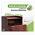 Food Service Trash Enclosure, 32 gal, Melamine Faced Chipboard, Mahogany (476DHMA)