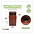 Food Service Trash Enclosure, 32 gal, Melamine Faced Chipboard, Mahogany (476DHMA)