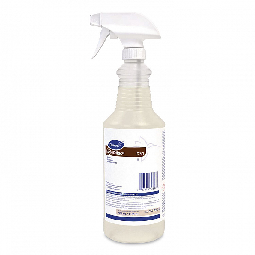 Suma Dilac Descaler D5.1, 32 oz Spray Bottle, 12/Carton (95325533)
