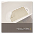 Safti-Grip Bath Mats, White Textured Surface, Suction-Cup Backing, 14