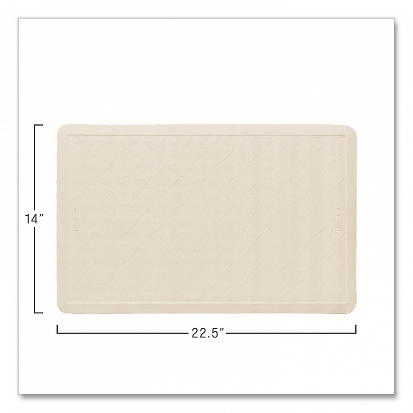 Safti-Grip Bath Mats, White Textured Surface, Suction-Cup Backing, 14" x 22.5", 12/Carton (1982724)