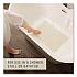 Safti-Grip Bath Mats, White Textured Surface, Suction-Cup Backing, 16