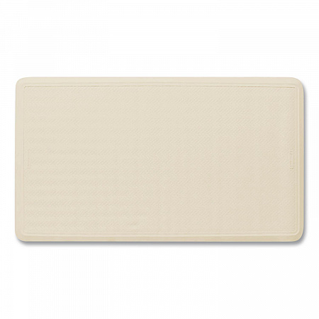 Safti-Grip Bath Mats, White Textured Surface, Suction-Cup Backing, 16