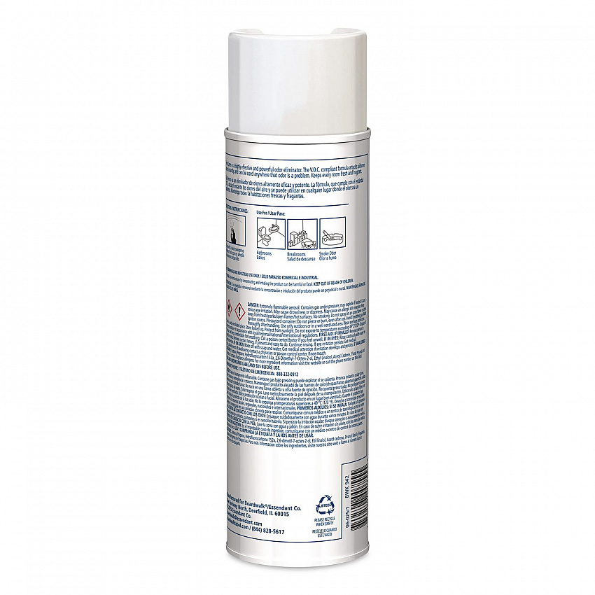 Aerosol Air Freshener, Fresh Linen, 10 oz Aerosol Spray, 6/Carton (942)