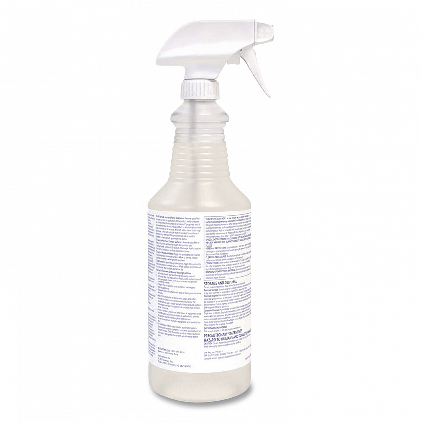 Virex TB Disinfectant Cleaner, Lemon Scent, Liquid, 32 oz Bottle, 12/Carton (04743)