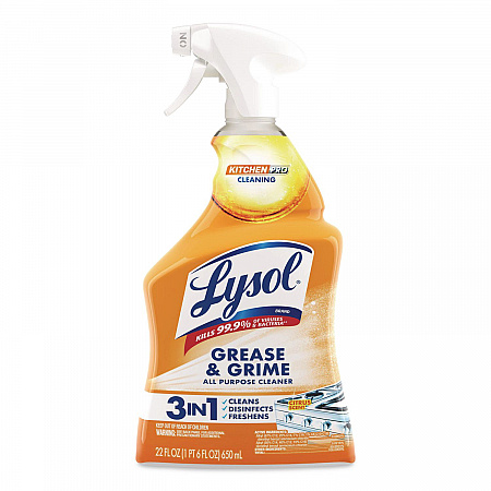 Kitchen Pro Antibacterial Cleaner, 22 oz Spray Bottle, 9/Carton (79556)