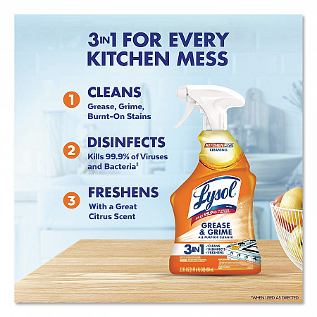 Kitchen Pro Antibacterial Cleaner, 22 oz Spray Bottle (79556EA)