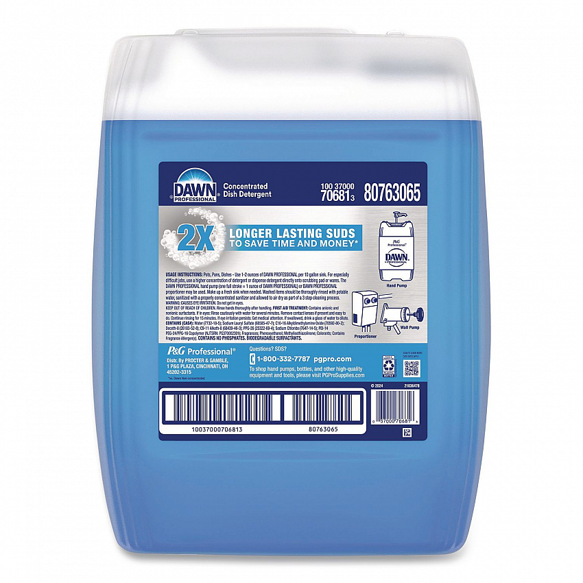 Manual Pot/Pan Dish Detergent, Original Scent, 5 gal Cube (70681)