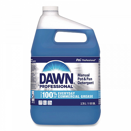 Manual Pot and Pan Dish Detergent with Pump, Dawn Original Scent, (1) Pump and (2) 1 gal Bottles/Carton (15260)