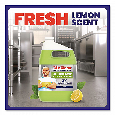 Finished Floor Cleaner, Lemon Scent, 1 gal Bottle, 3/Carton (02621CT)