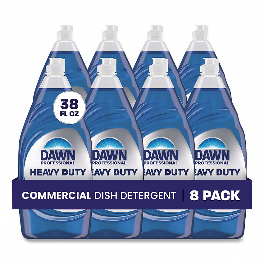 Heavy-Duty Manual Pot/Pan Dish Detergent, Original Scent, 38 oz Bottle, 8/Carton (08836)