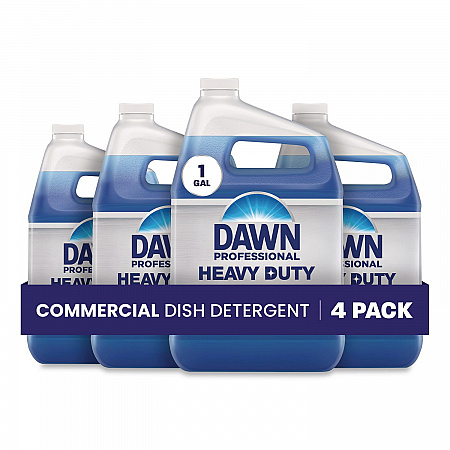 Heavy-Duty Manual Pot/Pan Dish Detergent, Original Scent, 1 gal Bottle, 4/Carton (08837)