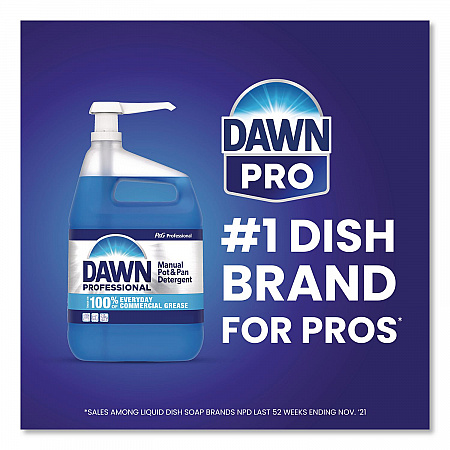 Heavy-Duty Manual Pot/Pan Dish Detergent, Original Scent, 1 gal Bottle, 4/Carton (08837)