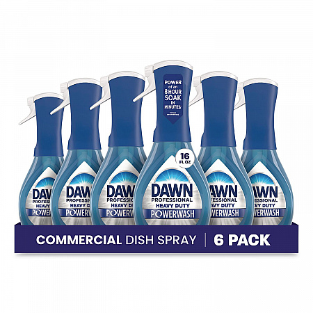 Heavy Duty Powerwash Commercial Dish Spray, Fresh Scent, 16 oz, 6 Pack: 6 Starter Kits (12301)