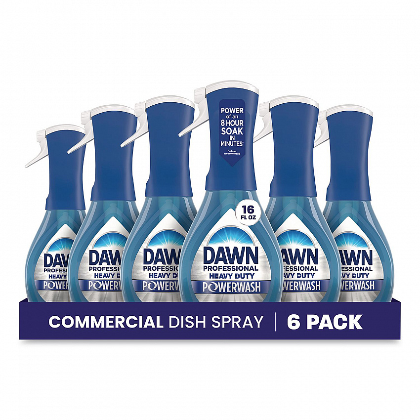 Heavy Duty Powerwash Commercial Dish Spray, Fresh Scent, 16 oz, 6 Pack: 6 Starter Kits (12301)