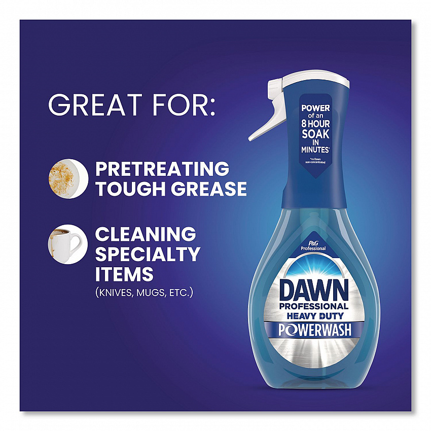 Heavy Duty Powerwash Commercial Dish Spray, Fresh Scent, 16 oz, 6 Pack: 6 Starter Kits (12301)