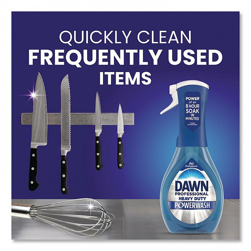 Heavy Duty Powerwash Commercial Dish Spray, Fresh Scent, 16 oz, 6 Pack: 6 Starter Kits (12301)