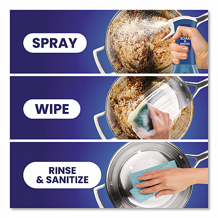 Heavy Duty Powerwash Commercial Dish Spray, Fresh Scent, 16 oz, 6 Pack: 6 Starter Kits (12301)