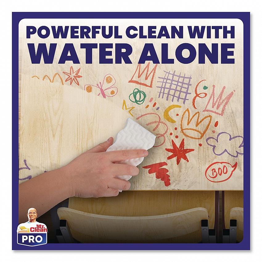 Magic Eraser Ultra Pro Multi-Purpose Cleaner, 4.72 x 1.38, 2.56" Thick, White, 26/Carton (17406)