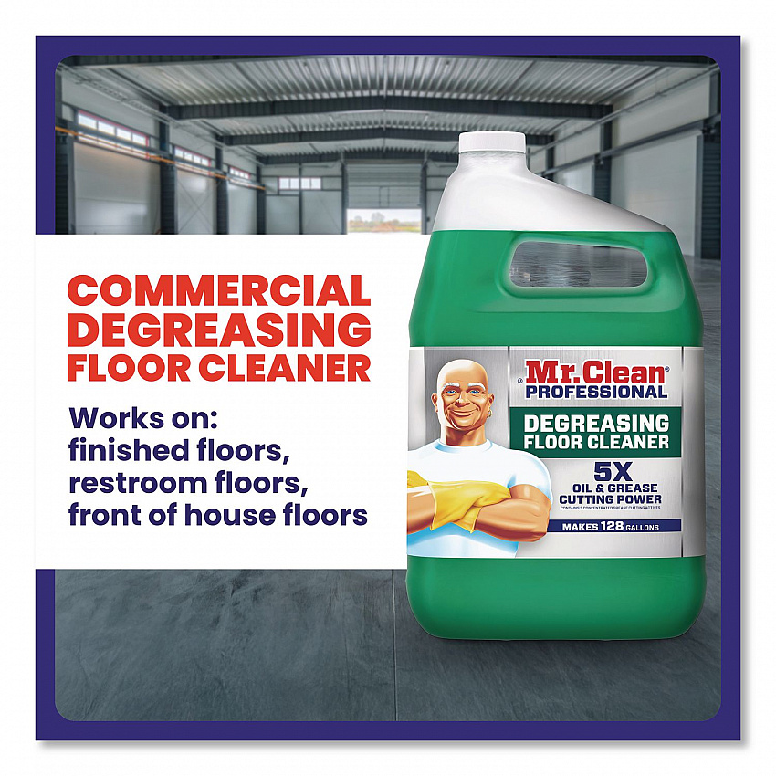 Degreasing Floor Cleaner, 1 gal Bottle, 3/Carton (19892)