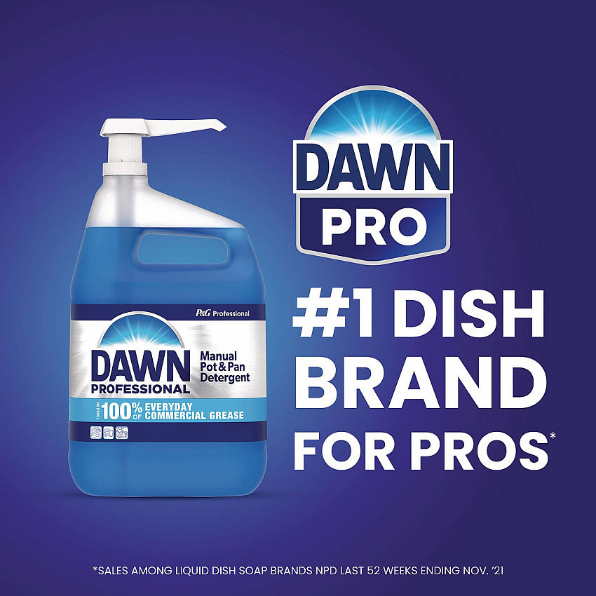 Manual Pot/Pan Dish Detergent, Original Scent, 1 gal Bottle, 4/Carton (57445CT)