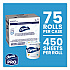 Commercial Bathroom Tissue,  Individually Wrapped, Septic Safe, 2-Ply, White, 450 Sheets/Roll, 75 Rolls/Carton (71693)