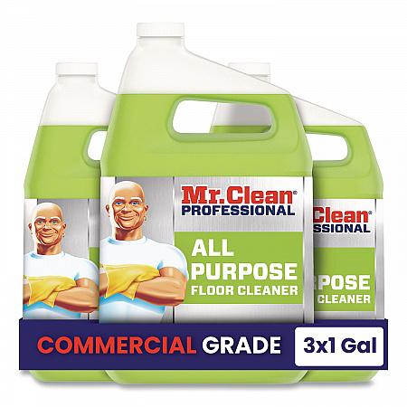 Finished Floor Cleaner, Lemon Scent, 1 gal Bottle, 3/Carton (02621CT)