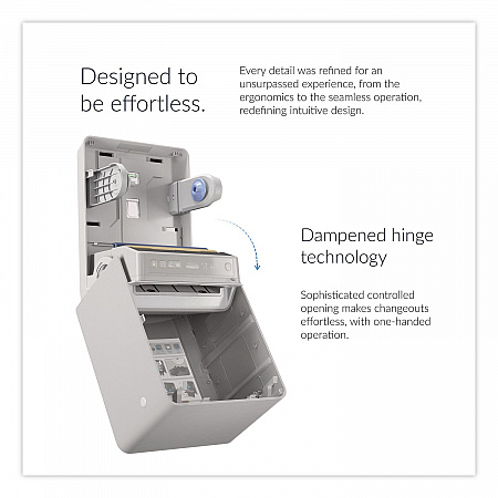 ICON Automatic Roll Towel Recessed Dispenser Housing with Trim Panel, 22 x 6.52 x 17.64, Stainless Steel (53699)
