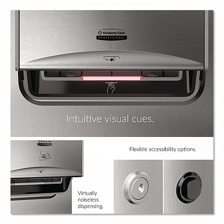 ICON Automatic Roll Towel Recessed Dispenser Housing with Trim Panel, 22 x 6.52 x 17.64, Stainless Steel (53699)