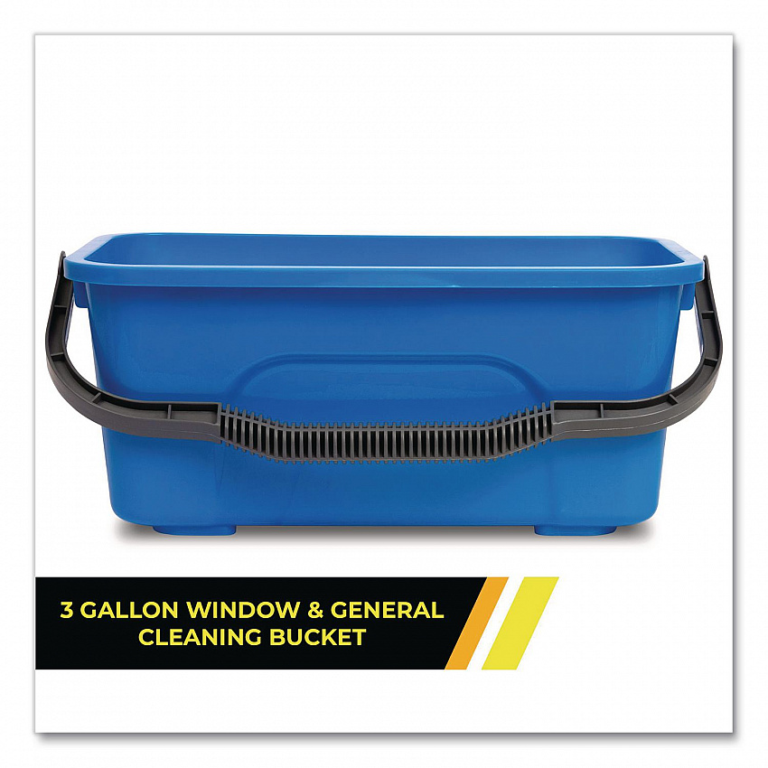 Window and General Cleaning Bucket, 3 gal, Blue (GRI183)
