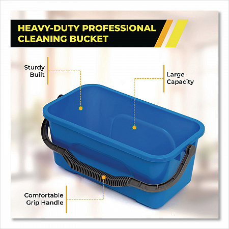 Window and General Cleaning Bucket, 3 gal, Blue, 2/Carton (GRI1832PK)