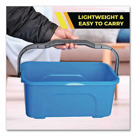 Window and General Cleaning Bucket, 3 gal, Blue, 2/Carton (GRI1832PK)