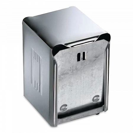 Venue Classic Tabletop Napkin Dispenser, 4.5 x 4.5 x 6, Stainless Steel, 12/Carton (H985XCT)