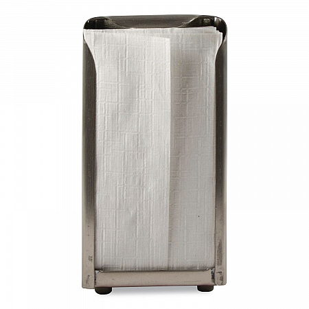Venue Classic Tabletop Napkin Dispenser, 4.5 x 4.5 x 6, Stainless Steel, 12/Carton (H985XCT)