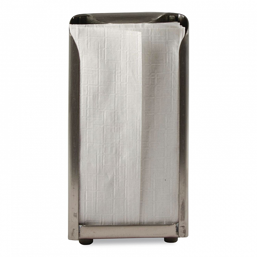 Venue Classic Tabletop Napkin Dispenser, 4.5 x 4.5 x 6, Stainless Steel, 12/Carton (H985XCT)