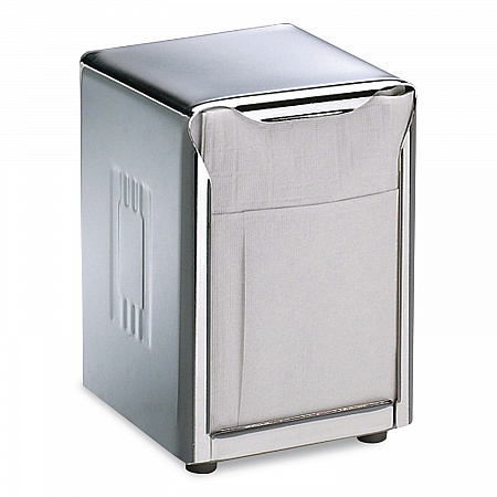 Venue Classic Tabletop Napkin Dispenser, 4.5 x 4.5 x 6, Stainless Steel, 12/Carton (H985XCT)